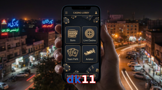 Main screen of Dk11 app page for PK players