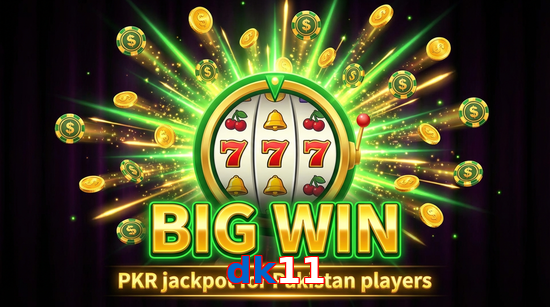 Big win animation on Dk11 slot game